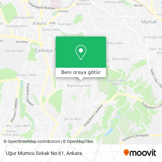 Uğur Mumcu Sokak No:61 harita