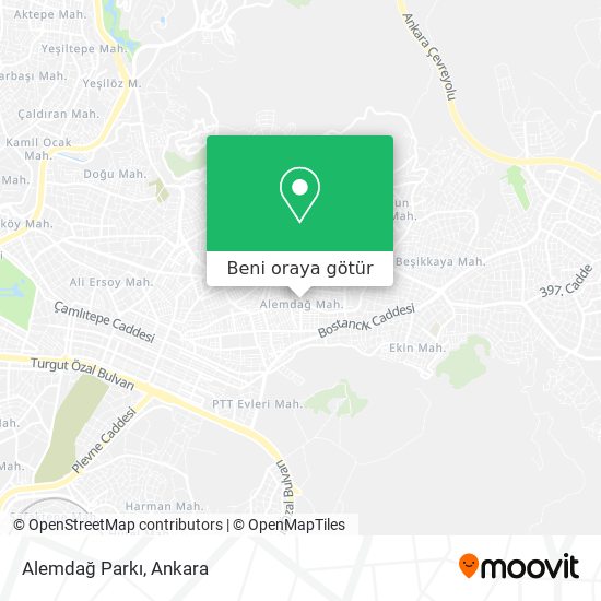 Alemdağ Parkı harita