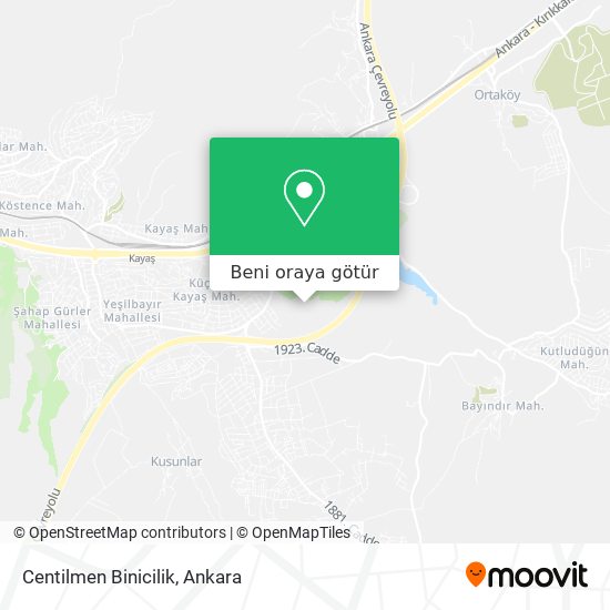 Centilmen Binicilik harita