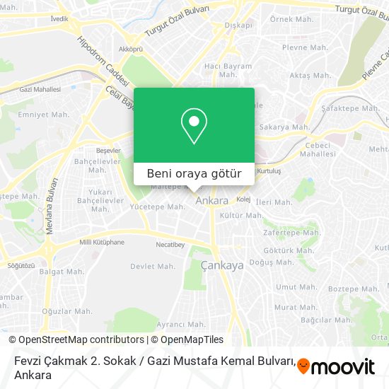Fevzi Çakmak 2. Sokak / Gazi Mustafa Kemal Bulvarı harita