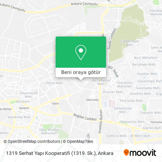 1319 Serhat Yapı Kooperatifi (1319. Sk.) harita