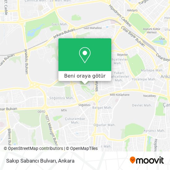 Sakıp Sabancı Bulvarı harita