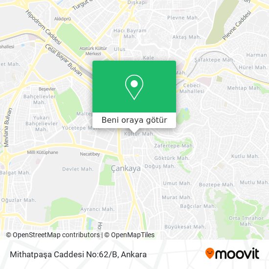 Mithatpaşa Caddesi No:62/B harita