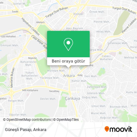 Güneşli Pasajı harita