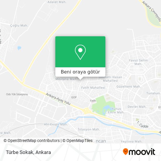 Türbe Sokak harita