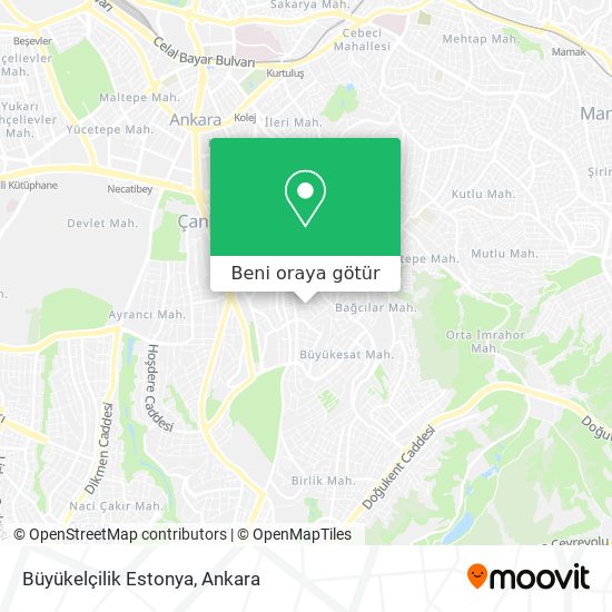 Büyükelçilik Estonya harita