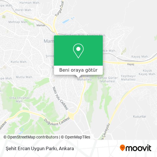 Şehit Ercan Uygun Parkı harita