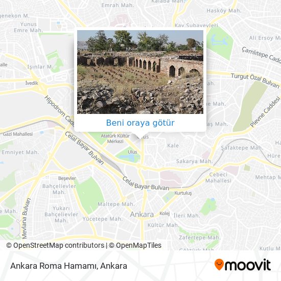Ankara Roma Hamamı harita