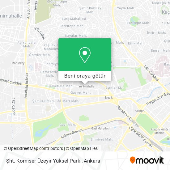 Şht. Komiser Üzeyir Yüksel Parkı harita