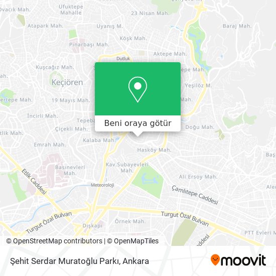 Şehit Serdar Muratoğlu Parkı harita