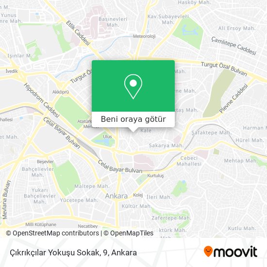 Çıkrıkçılar Yokuşu Sokak, 9 harita