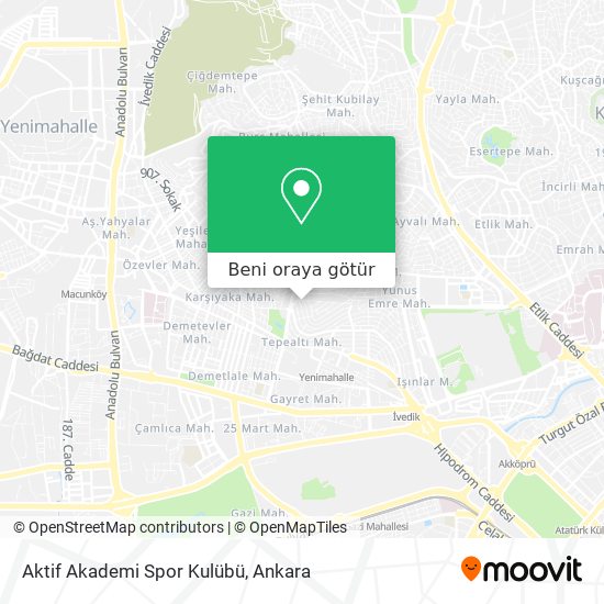 Aktif Akademi Spor Kulübü harita