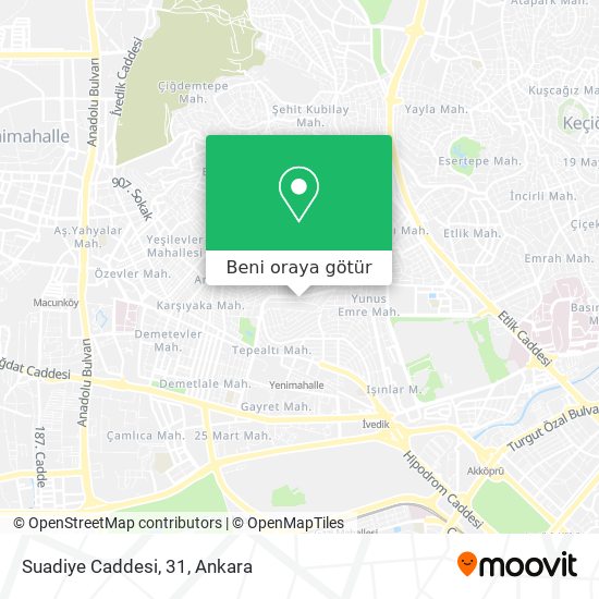 Suadiye Caddesi, 31 harita