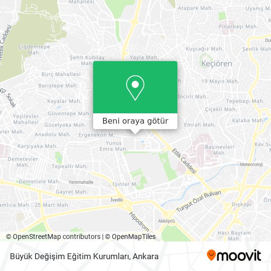 Büyük Değişim Eğitim Kurumları harita
