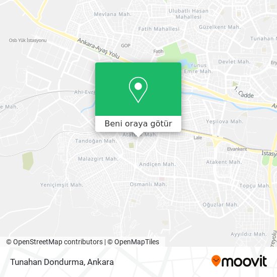 Tunahan Dondurma harita
