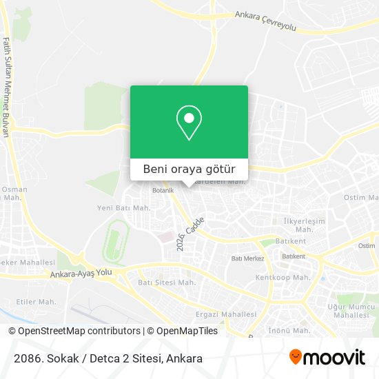 2086. Sokak / Detca 2 Sitesi harita