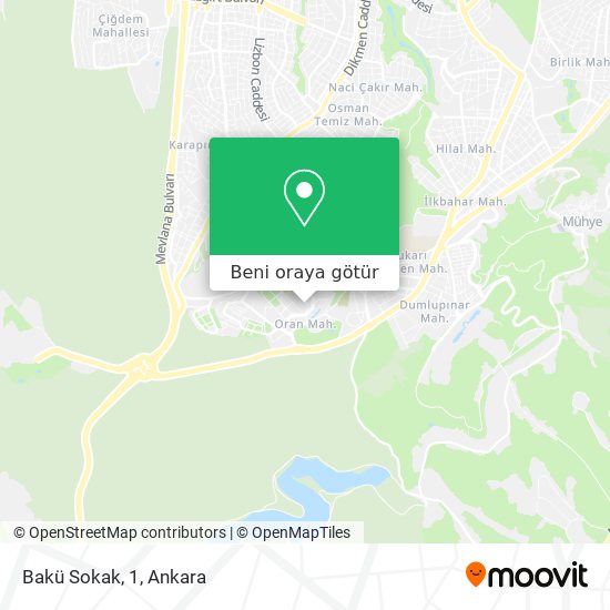 Bakü Sokak, 1 harita