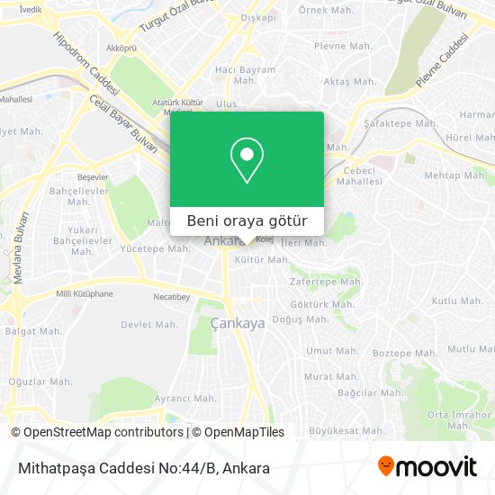 Mithatpaşa Caddesi No:44/B harita