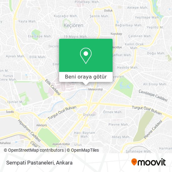 Sempati Pastaneleri harita