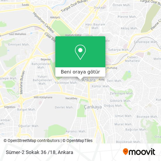 Sümer-2 Sokak 36 /18 harita