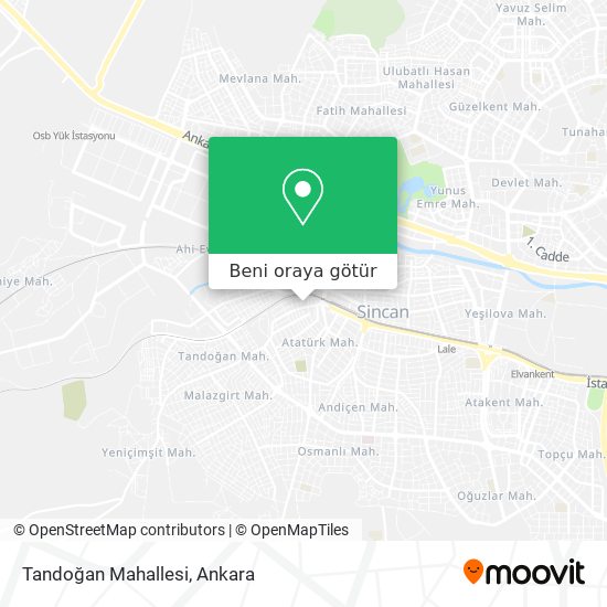 Tandoğan Mahallesi harita