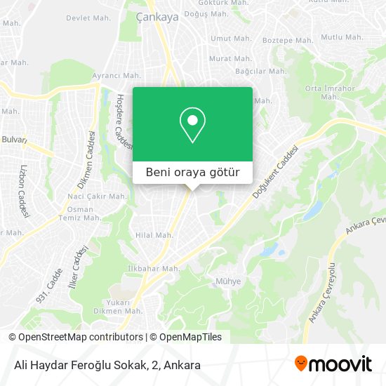 Ali Haydar Feroğlu Sokak, 2 harita