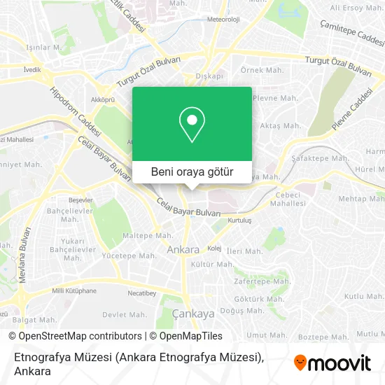 Etnografya Müzesi (Ankara Etnografya Müzesi) harita