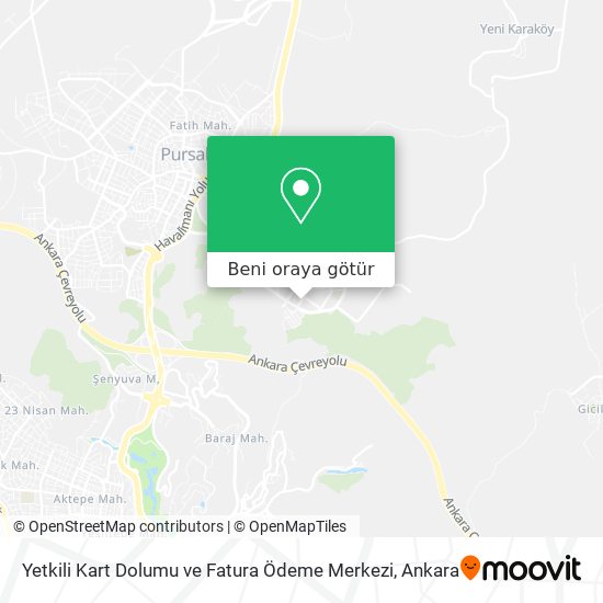 Yetkili Kart Dolumu ve Fatura Ödeme Merkezi harita