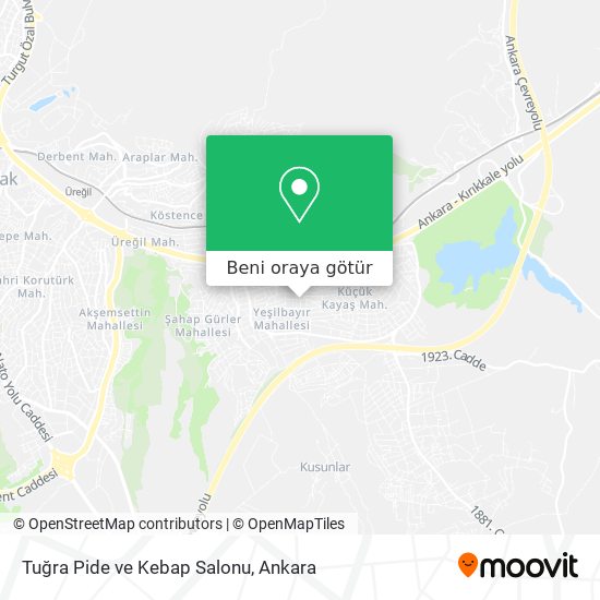 Tuğra Pide ve Kebap Salonu harita
