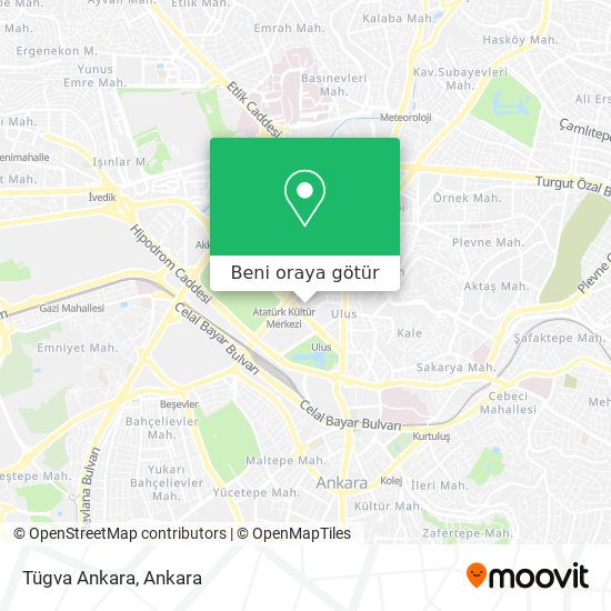 Tügva Ankara harita