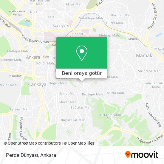 Perde Dünyası harita