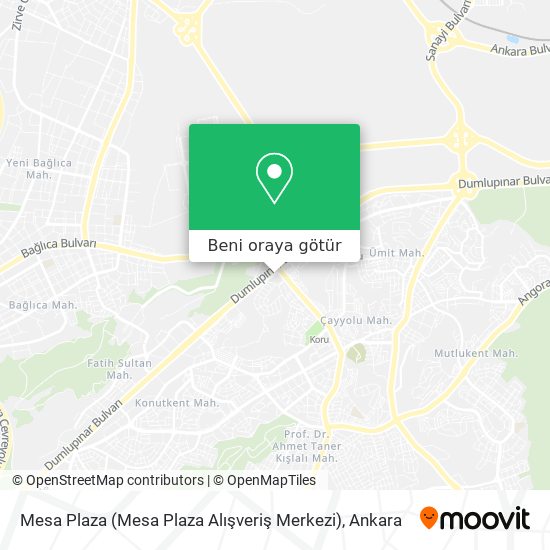 Mesa Plaza (Mesa Plaza Alışveriş Merkezi) harita