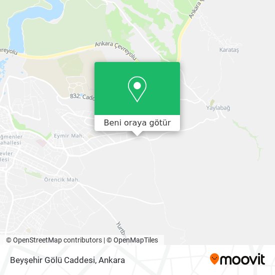 Beyşehir Gölü Caddesi harita