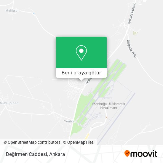 Değirmen Caddesi harita