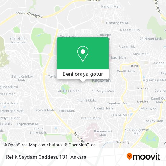 Refik Saydam Caddesi, 131 harita