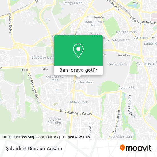 Şalvarlı Et Dünyası harita