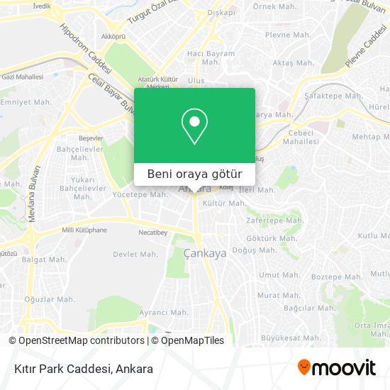 Kıtır Park Caddesi harita