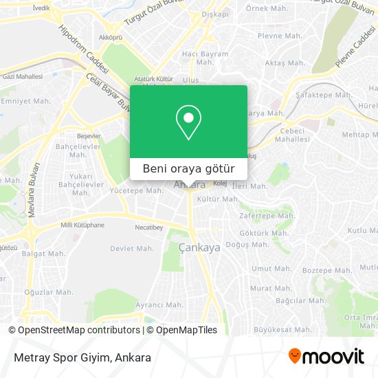 Metray Spor Giyim harita