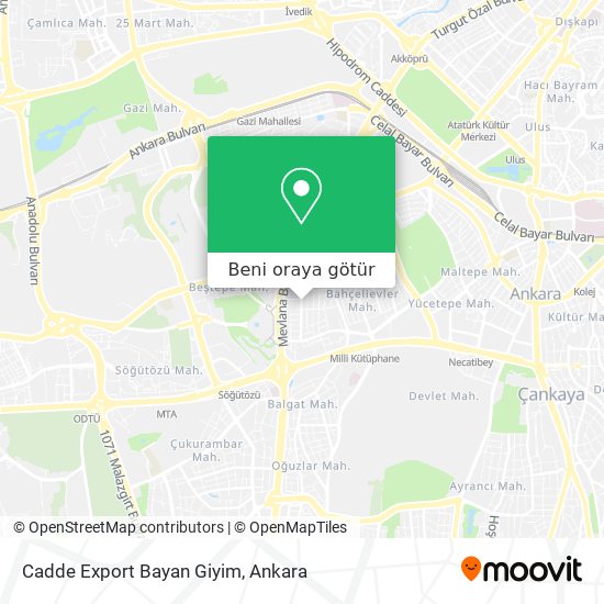 Cadde Export Bayan Giyim harita