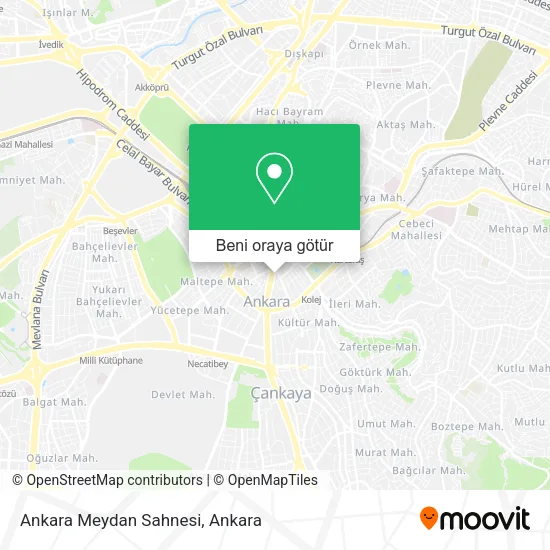 Ankara Meydan Sahnesi harita