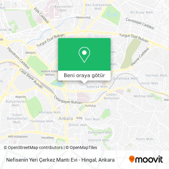 Nefisenin Yeri Çerkez Mantı Evi - Hingal harita