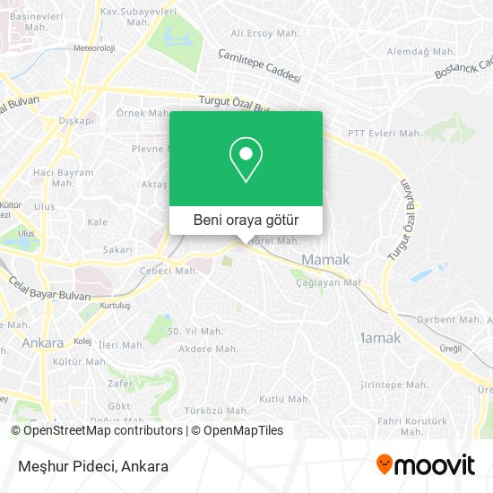 Meşhur Pideci harita