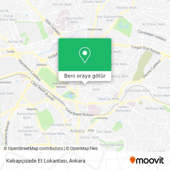 Kebapçızade Et Lokantası harita