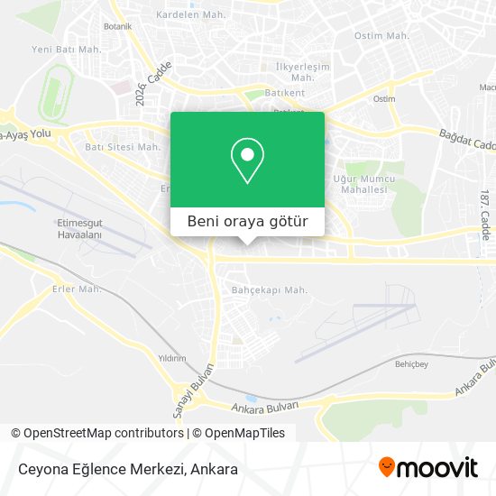 Ceyona Eğlence Merkezi harita