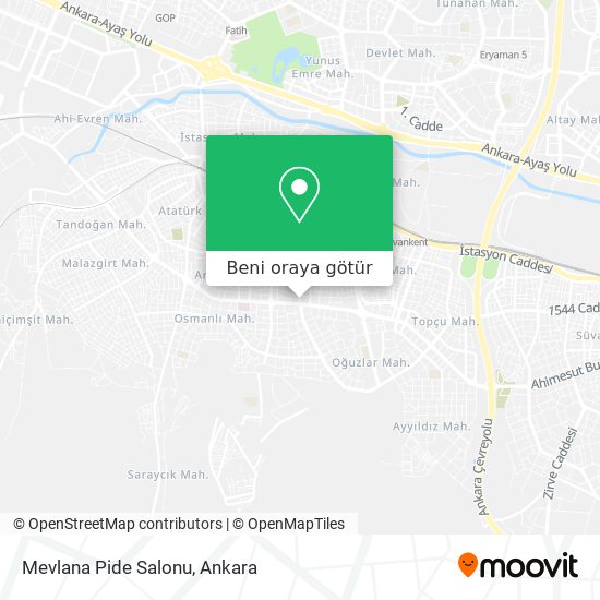 Mevlana Pide Salonu harita