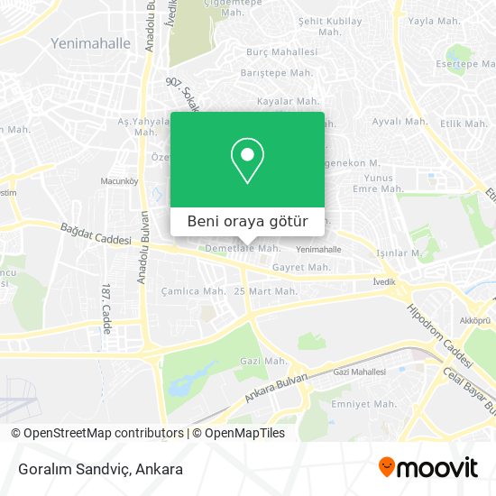 Goralım Sandviç harita