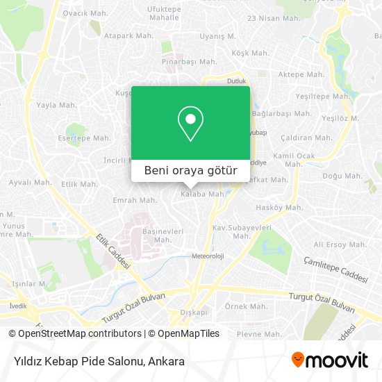 Yıldız Kebap Pide Salonu harita
