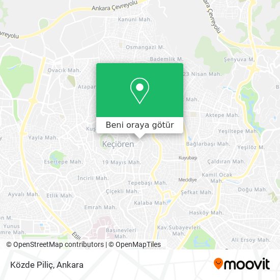 Közde Piliç harita