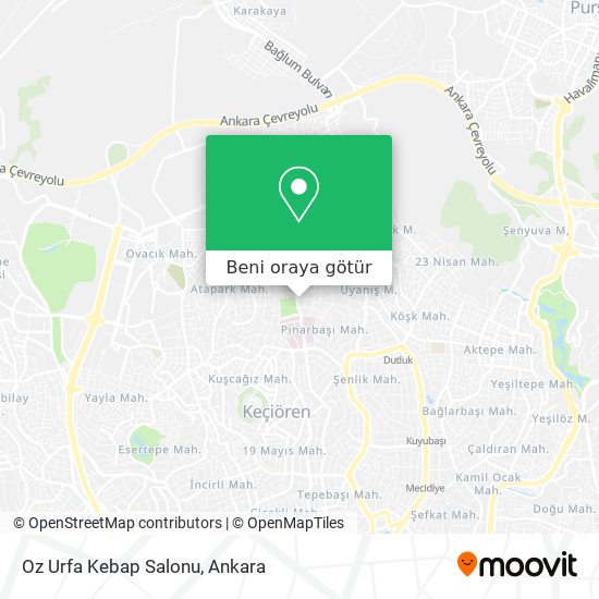 Oz Urfa Kebap Salonu harita