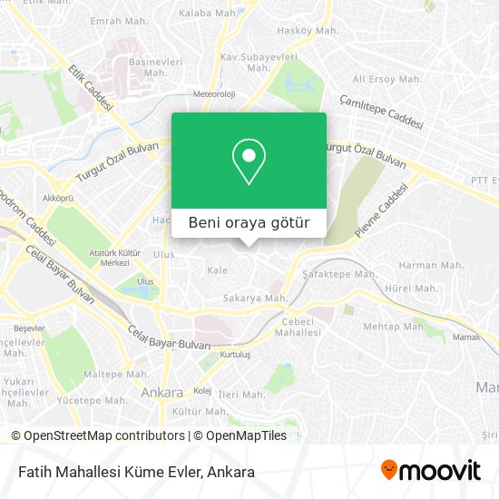 Fatih Mahallesi Küme Evler harita